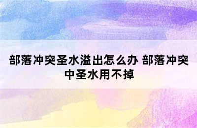 部落冲突圣水溢出怎么办 部落冲突中圣水用不掉